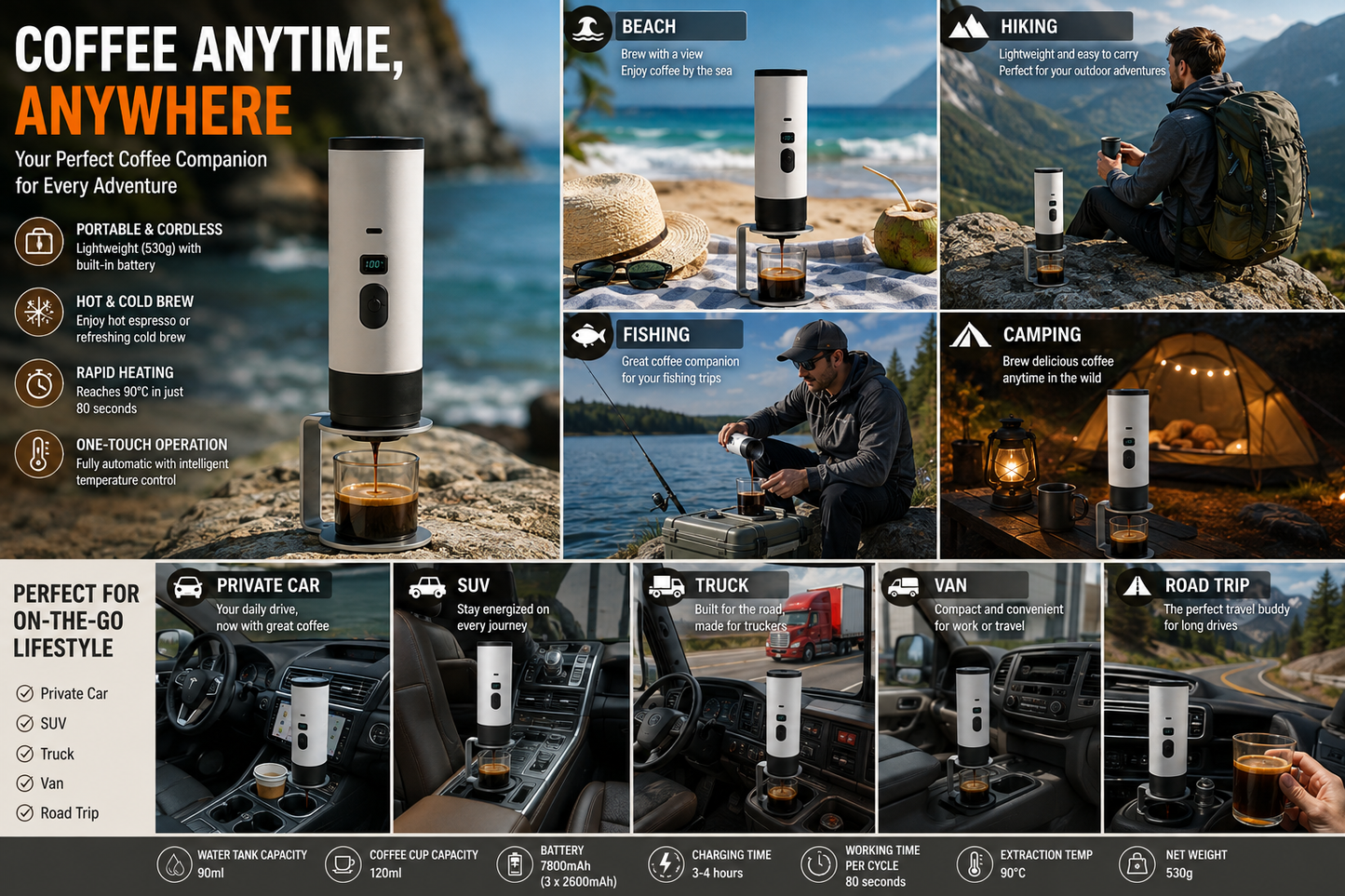 NomiBrew Portable Capsule Coffee Maker