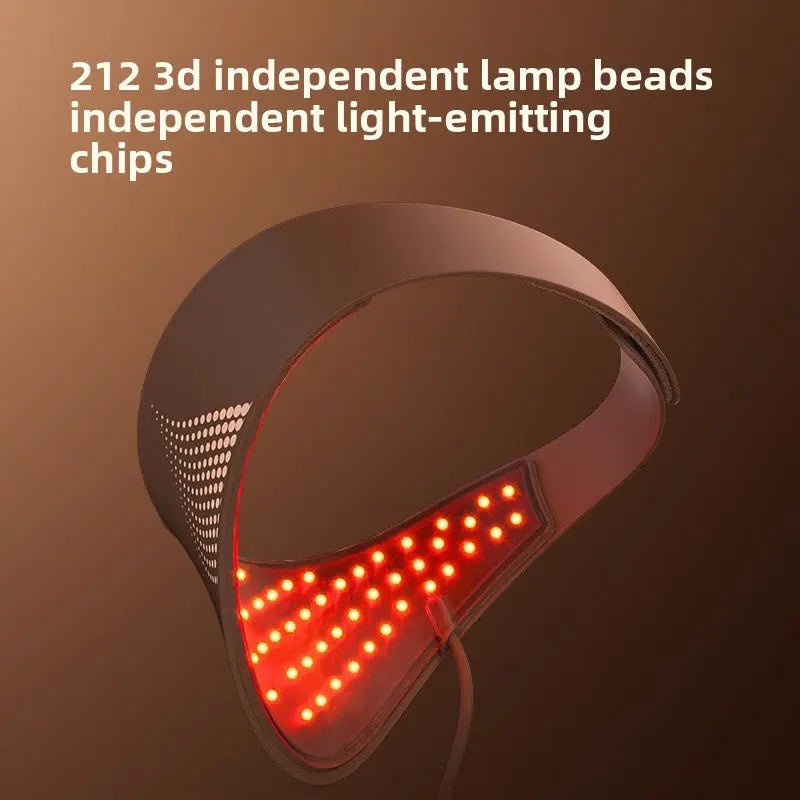 LED Light Therapy Face Mask with Neck Attachment m0ftu3-u3(Nomidojo)