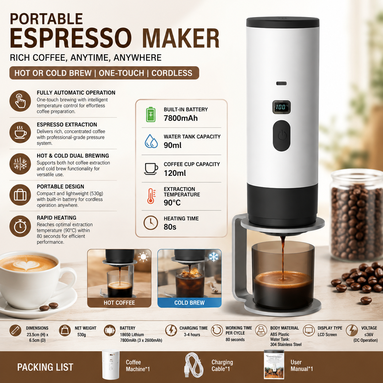 NomiBrew Portable Capsule Coffee Maker